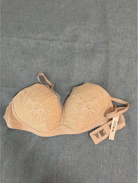 Soma Other - Soma Lightly Lined Wireless Floral Lace Bra Sepia Rose